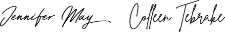 Jennifer May & Colleen Tebrake Signatures