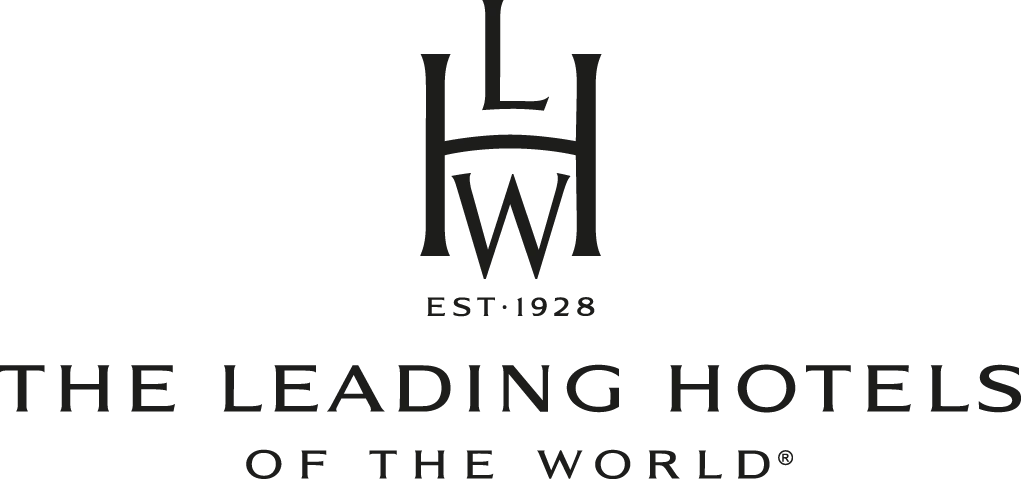 The Leading Hotels of the World Logo in white.