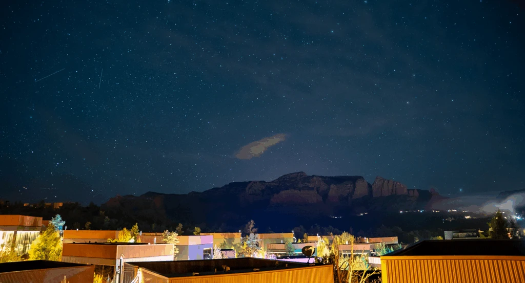 Night sky with stars above Ambiente