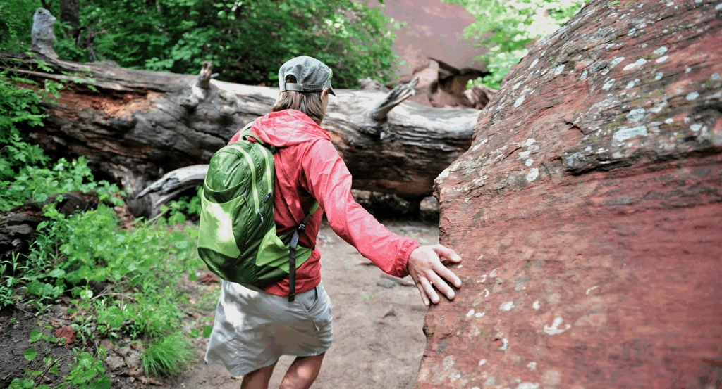 Female hiking the West For Train in Sedona
