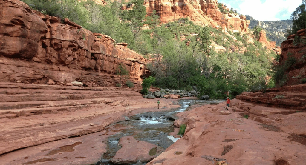 Slide Rock State Park in Oak Creek Canyon Sedona.