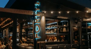 Entrance to the Forty1 restaurant at Ambiente in Sedona