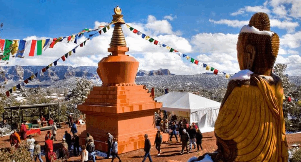 Amitabha Stupa & Peace Park at the Base of Thunder Mountain