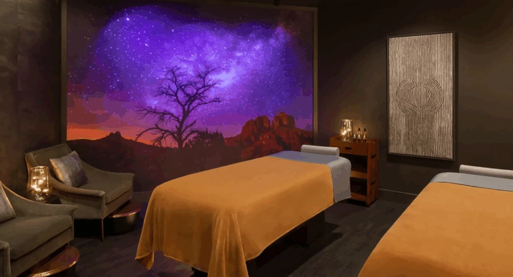 At Sedona resort spa Velvet with two massage tables