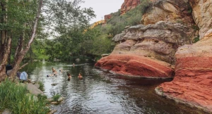 One of the best swimming holes in Sedona in the summer