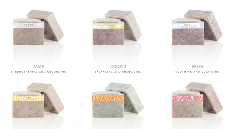 Aromatherapy scent options at Velvet Spa