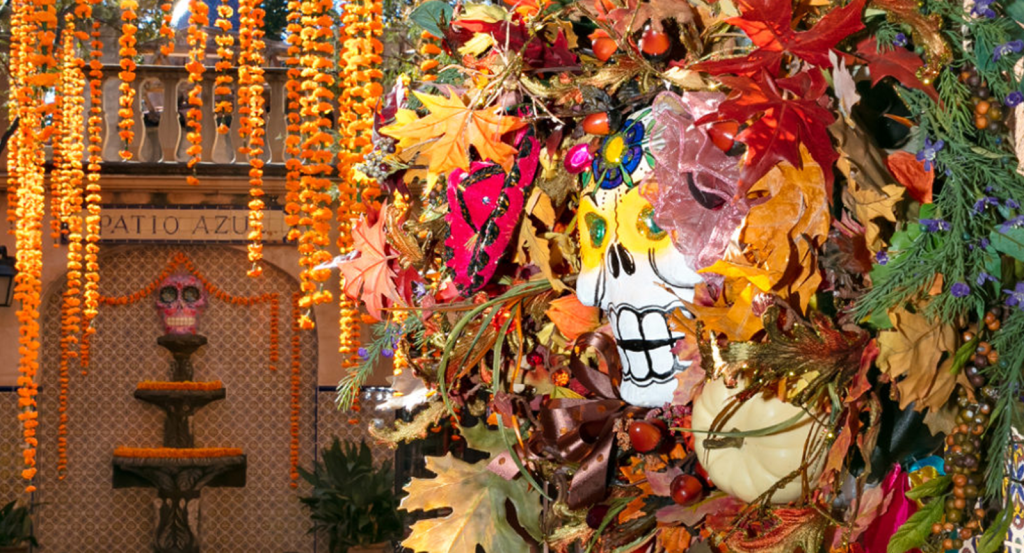 Sedona Dia de los Muertos decorations in Tlaquepaque Village